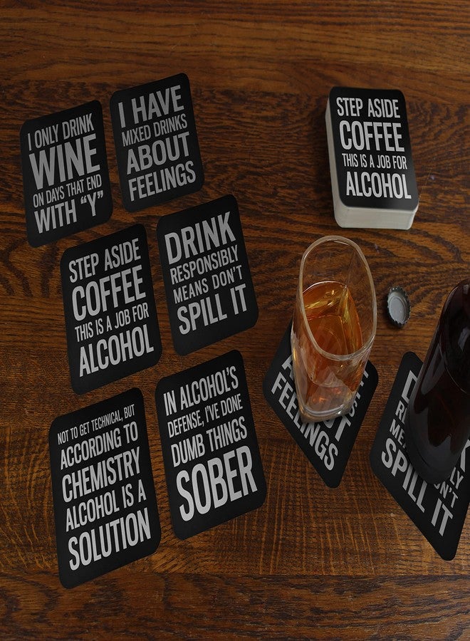 Lillian Rose Black & White Set of 36 Drinking Coasters - Image 4