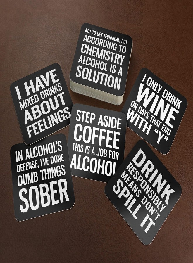 Lillian Rose Black & White Set of 36 Drinking Coasters - Image 5