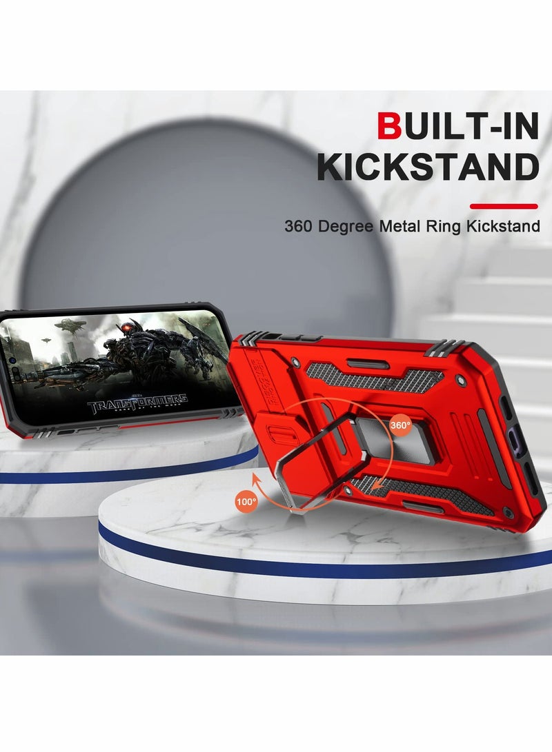 Case for iPhone 14 Pro Max Case with Camera Cover, Cover with Screen Protector Heavy Dut Protective Phone Case with Kickstand for Apple iPhone 14 Pro Max - Image 5