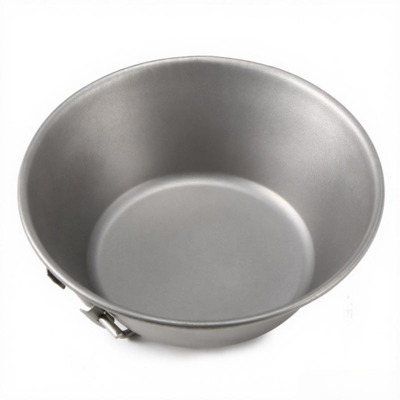Titanium Bowl 4 Inches Ultra Light Corrosion-Resistant Camping Bowl - Foldable Stay-Open Handle Backpacking Bowl for Camping Hiking Backpacking Picnic Everyday Use - Image 4
