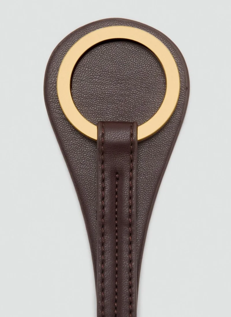 MANGO Thin belt with maxi-buckle