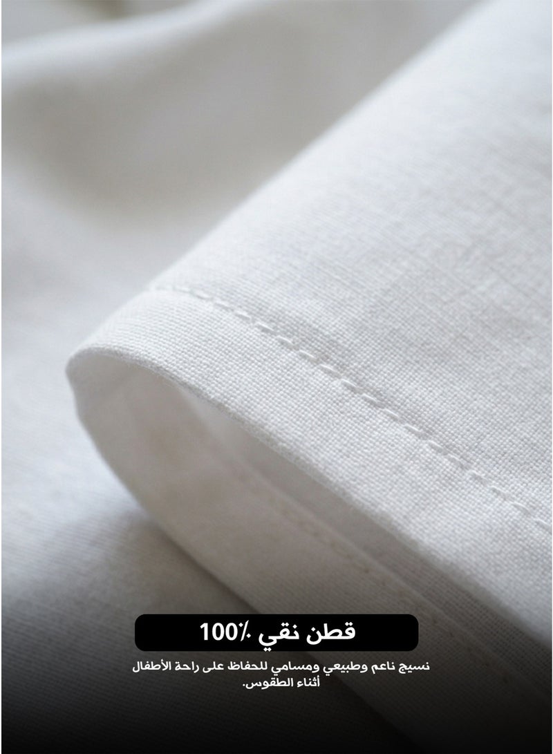 EBREEZZ Kids 100% Cotton Hajj & Umra Ihram Set (2 Pieces) - Image 5