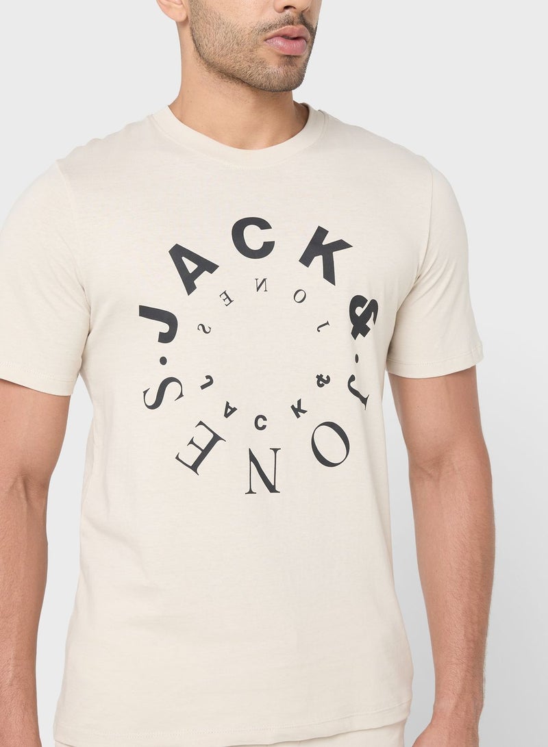 JACK & JONES Logo Crew Neck T-Shirt - Image 3
