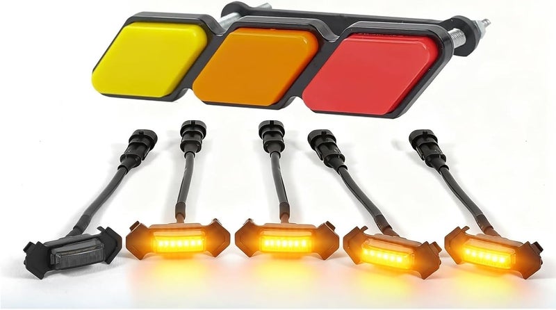 BreTrewri Upgrade 5pcs LED Grill Lights for Toyota Tacoma 2015-2023 TRD Pro - Image 1