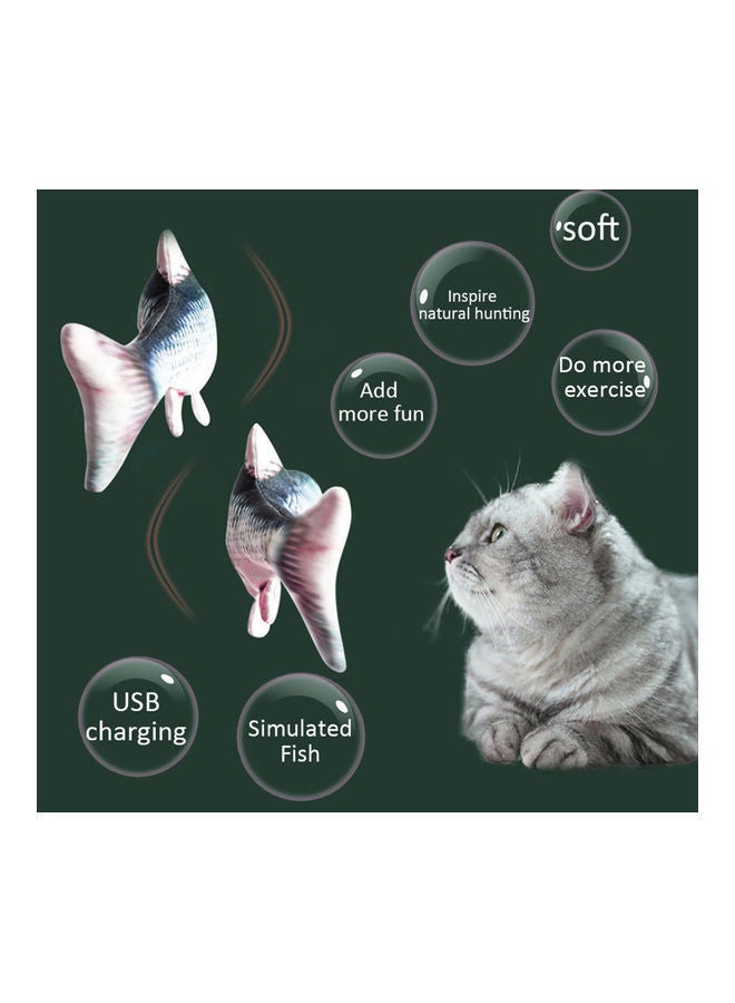 NIBEMINENT Electric Flopping Simulation Toy Blue 30x2x15cm - Image 5