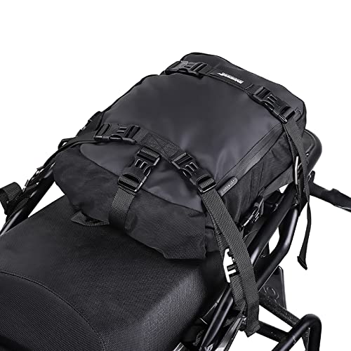 Rhinowalk Motor Saddle Bag Motorcycle Pannier Bag Waterproof Multifunctional Rear Rack Trunk Seat Bag Black 10L - Image 1