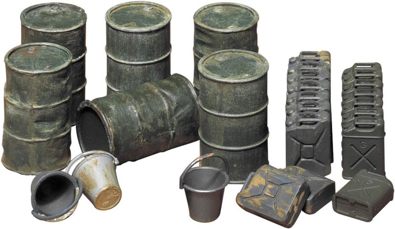 Tamiya Models oil Drums/Jerry Cans/Buckets - Image 1