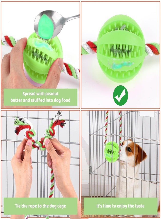 ChengFu Interactive Dog Toys, Crate Training Aids for Puppies, Reduce Stress Anxiety Peanut Butter Dog Food Treat Dispenser Toys(Green) - Image 4