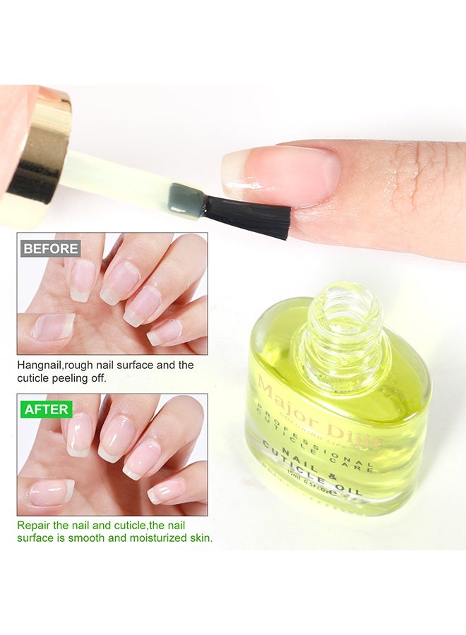 MAJOR DIJIT 3 Pcs Quick Dry Nail Polish Set, Base Coat, Top Coat, Nail & Cuticle Oil, High-Gloss, Long-Lasting, Air-Dry, Non-Gel, Great for Home Manicures,15ml/0.45oz - Image 5