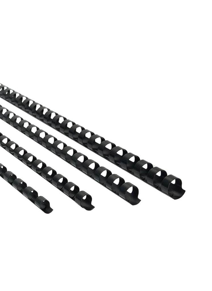 MASTER PLUS Comb Binding Spiral 35mm Plastic 50 Sheet 50pcs  - Image 1