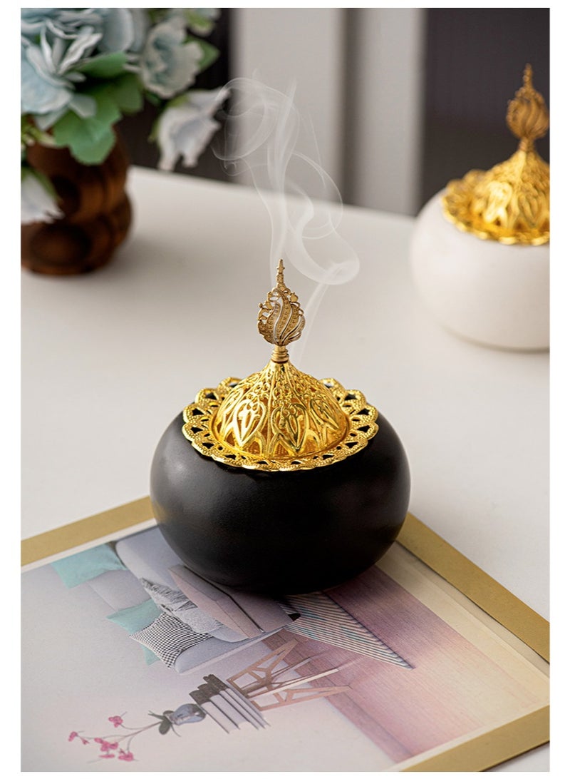 Household Indoor Golden Incense Burner - Image 1