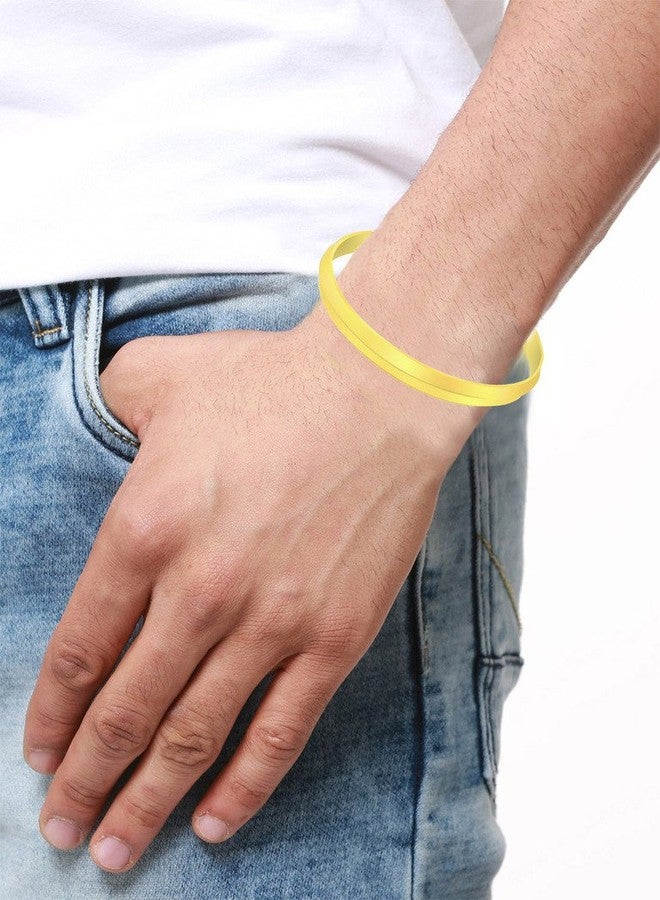 ZIVOM® Classic 22K Gold Punjabi Sardarji Sikkh Kada Bangle Bracelet Men - Image 4