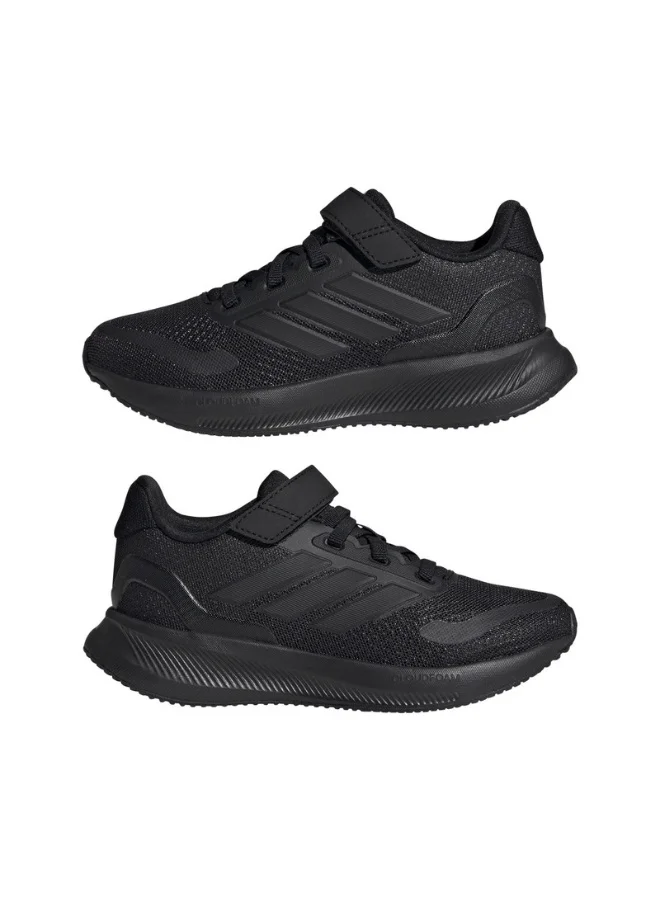 adidas أديداس ران فالكون 5 إل سي يو أسود أحذية جري للأطفال