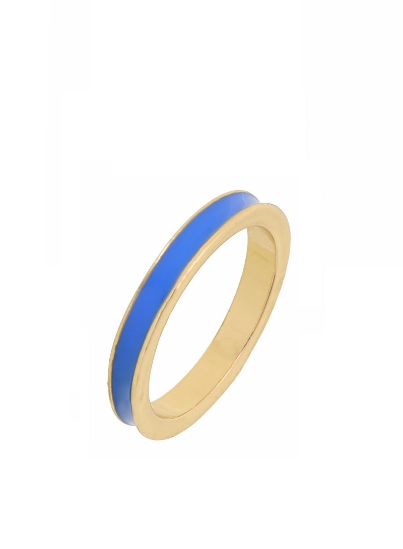 Fashionbox Tribal Enamel Ring Turquoise