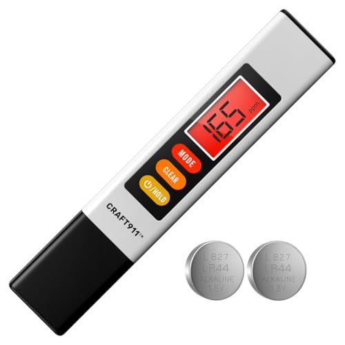 Craft911 Professional Water Tester for Drinking Water - Accurate TDS Meter Digital Water Tester (0-9999 ppm) - 1 Sec Instant Read - Image 1