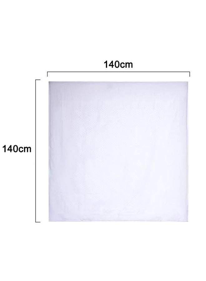 الحجاب العربي التكتيكي الصحراء الرقبة الحجاب للرجال والنساء ، أبيض 140x140cm - Image 2