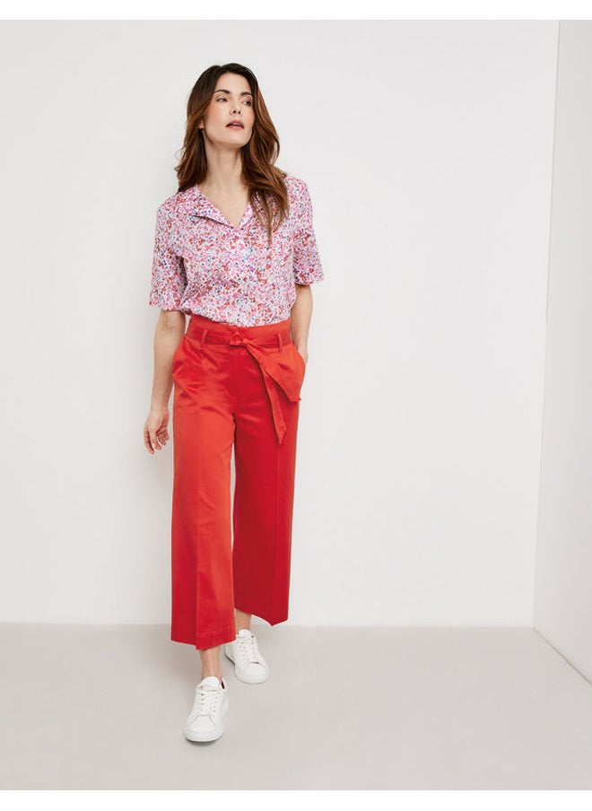GERRY WEBER length trousers with a wide tie-around belt  - Image 2