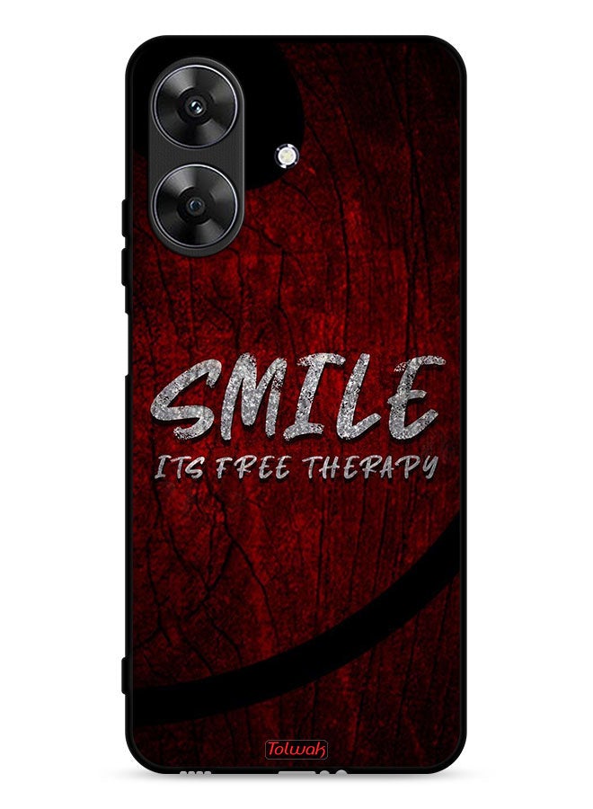 Tolwak Realme Note 60 4G Protective Case Cover Smile Its Free Therapy - Image 1
