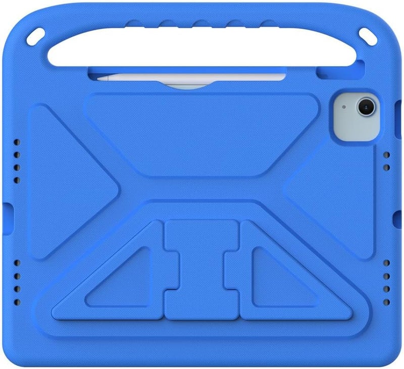 Beauenty For Ipad Pro 11 2024 Ipad Air 11 2024 Kids Case, Lightweight Kid Friendly Shockproof Protective Case Handle Stand Heavy Duty Tablet Cover (Blue) - Image 4