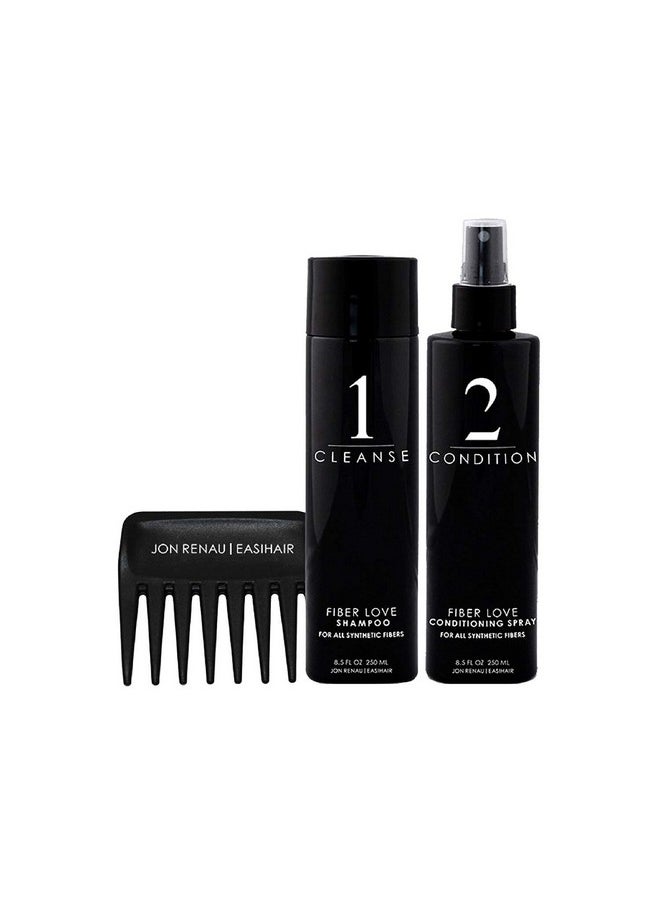 Jon Renau Synthetic Hair Shampoo & Conditioner Shampoo & Conditioner Set With Wide Tooth Comb  - Image 1