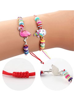 Generic 12 Pcs Kids Girls Women Bracelets Jewelry Animal Pendant Unicorn Owl Cute Women Bracelet Multicolor Rhinestone Woven Friendship Bracelets for Party Favors Pretend Play Bracelets Kids  - Image 5