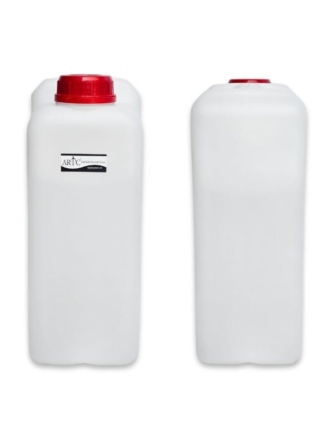 ARTC 10L Heavy Duty HDPE Plastic Jerrycan Bottle & Container | Double Lid Leak-Proof Transparent White For Water, Fuel, Oil & Liquid Storage | Multipurpose Food Grade & Chemical Safe for Industrial, Shipping, Camping, Home, Kitchen, Storage,  Outdoor and Indoor Use - Image 5