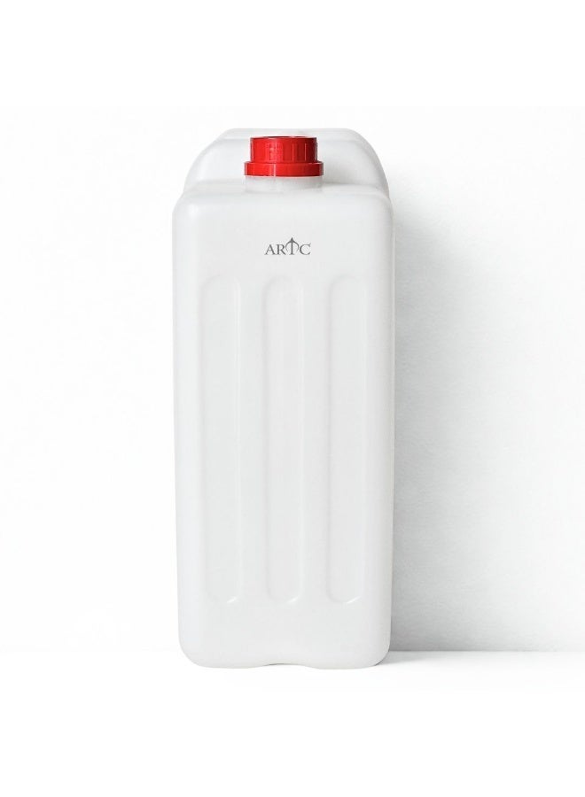 اي ار تي سي عبوة وعلبة جيريكان بلاستيكية متينة من البولي إيثيلين عالي الكثافة من ARTC سعة ١٠ لترات | غطاء مزدوج مانع للتسرب، أبيض شفاف، لتخزين الماء والوقود والزيوت والسوائل | متعددة الاستخدامات، آمنة غذائيًا وكيميائيًا، للاستخدام الصناعي والشحن والتخييم والمنزل والمطبخ والتخزين والاستخدام الداخلي والخارجي. - Image 5