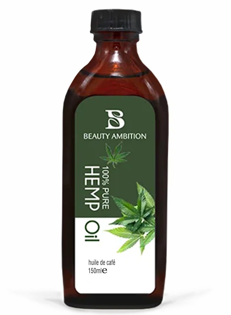 BEAUTY AMBITION Beauty Ambition, Hemp Oil for Hair Growth & Skin Treatment, 150ml  - Image 1