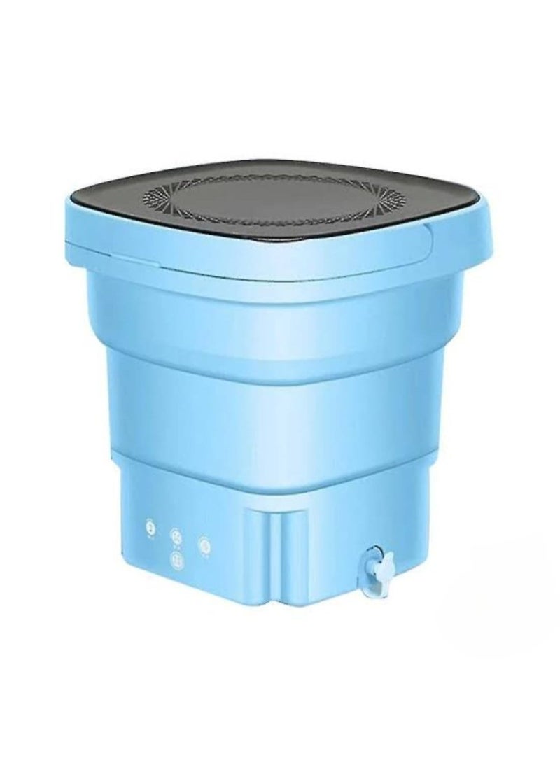 Generic Portable Foldable Mini Washing Machine – Multicolor Compact Electric Washer for Underwear, Socks & Light Clothes – Space Saving Travel Washing Machine for Home and Trips, packing may vary - Image 2