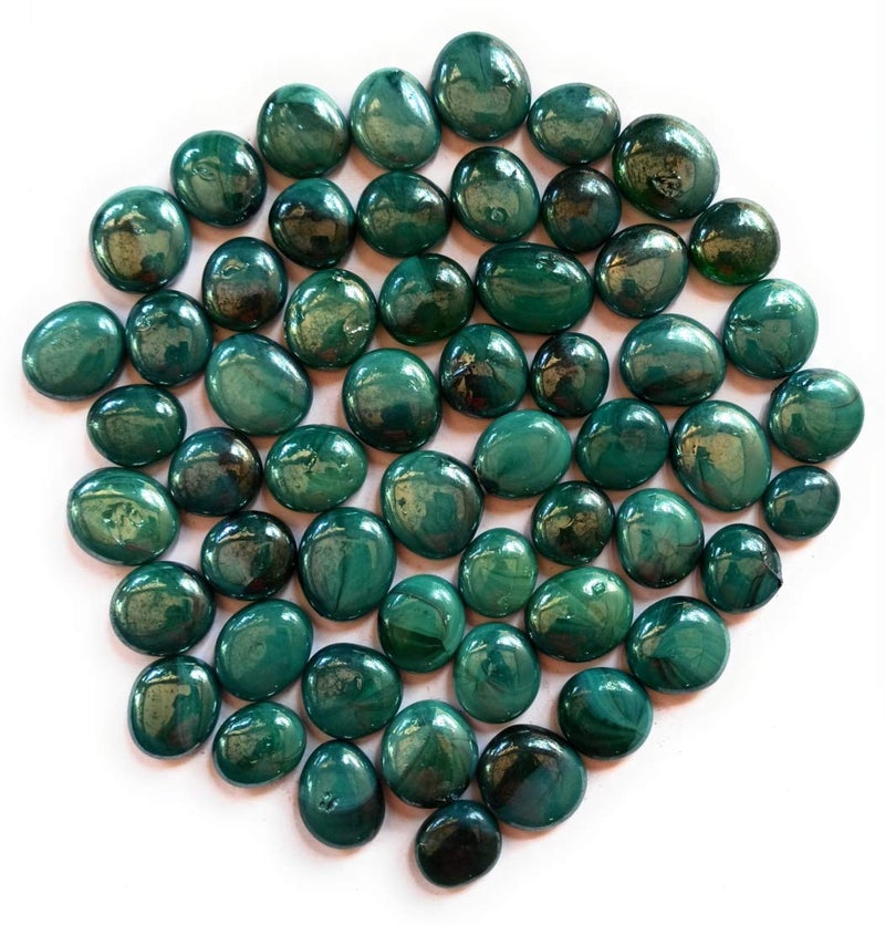 Ohhsome 500Gm Green Glass Pebbles 500Gm - Image 1
