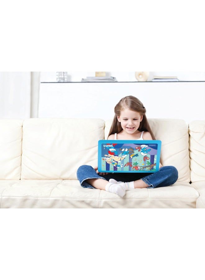 Lexibook , The Smurfs, Bilingual Spanish/English Educational Computer, Toy for Children with 124 Language, Writing, Maths, Logic, Music Activities and Games, Blue, JC598SFi2 - Image 4