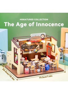 Flever Flever Dollhouse Miniature DIY House Kit Creative Room with Furniture for Romantic Valentine's Gift(The Age of Innocence)  - Image 2