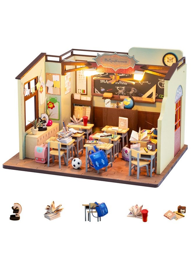 فليفر مجموعة منزل دمى فليفر المصغر، غرفة إبداعية مع أثاث لهدية عيد الحب الرومانسية (عصر البراءة) - Image 1