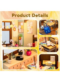 Flever Flever Dollhouse Miniature DIY House Kit Creative Room with Furniture for Romantic Valentine's Gift(The Age of Innocence)  - Image 3