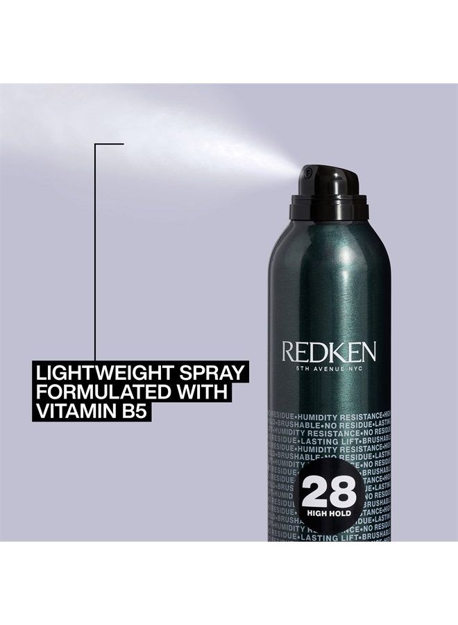 Redken Control Hairspray 28 | Extra High-Hold Hair Spray | Flake-Free, Quick-Drying Finish | Long-Lasting Frizz Protection | Humidity Resistance | 24 Hour Style Control | For All Hair Types | 10.5 Oz - Image 5