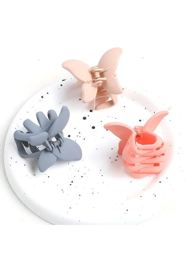 Pactiv 3 Pcs Butterfly Hair Clips Claw Clips for Thick Hair for Hair Small Hair Clips for Women Butterfly Claw Clips Cute Hair Clips Hair Accessories Hair Clips for Thin Hair - Image 1