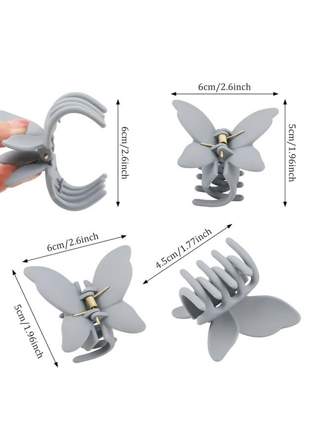 Pactiv 3 Pcs Butterfly Hair Clips Claw Clips for Thick Hair for Hair Small Hair Clips for Women Butterfly Claw Clips Cute Hair Clips Hair Accessories Hair Clips for Thin Hair - Image 3