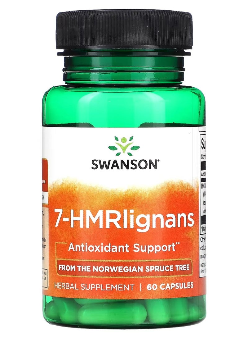 سوانسون، 7-HMRlignans، 60 كبسولة (40 ملغ لكل كبسولة)