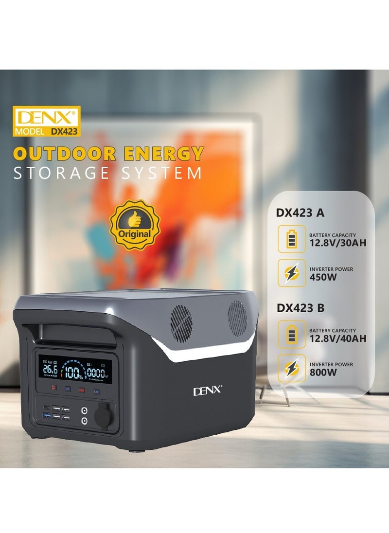 Denx 450W Portable Power Station for Travel Energy Saving with Outdoor Lights Multi-Port Fast Charging  - Image 5