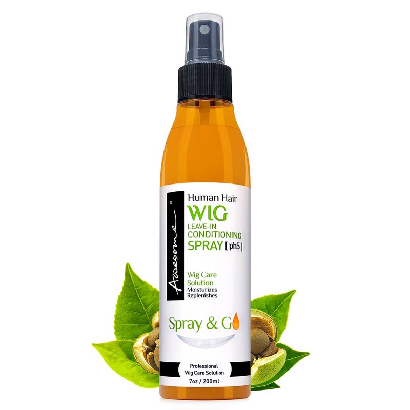 Awesome Human Hair Wig Leave in Conditioner Spray, pH5, Detangler & Easy Combing, Promoting Silkiness, Shine & Freshness, preventing Dryness (7 fl oz) - Image 1