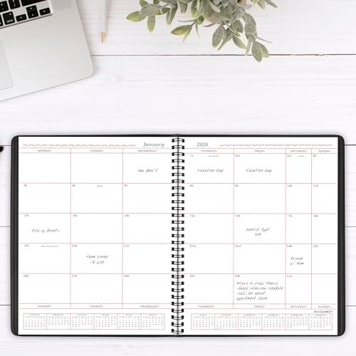 AT-A-GLANCE 2026 Planner, Monthly, 8" x 10", Large, Black (701300526) - Image 2