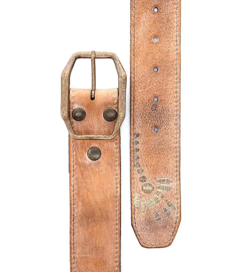 Bed|Stu BedStu Men's Mohawk Belt, Tan Rustic White BFS, X-Large - Image 2