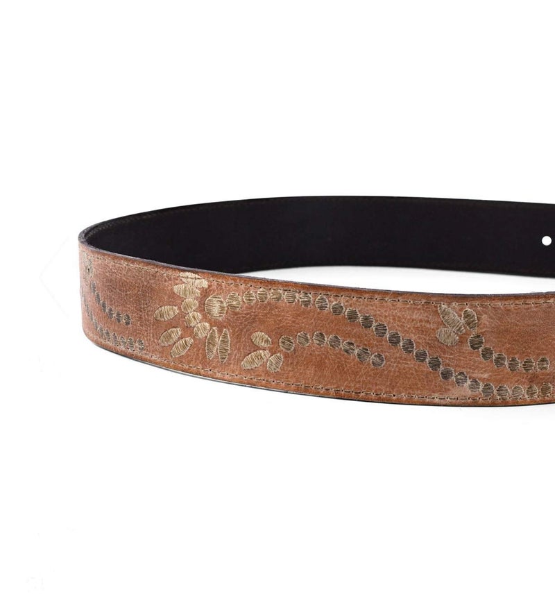 Bed|Stu BedStu Men's Mohawk Belt, Tan Rustic White BFS, X-Large - Image 4