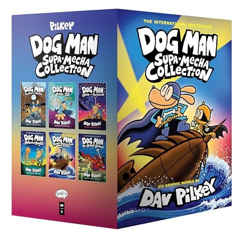 Dog Man Supa-Mecha Collection (Dog Man #7-12 Box Set) [Sep 01, 2026] Pilkey, Dav and Pilkey, Dav