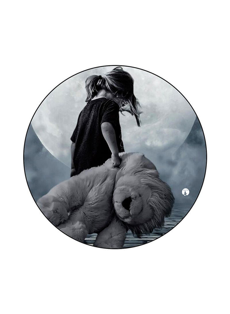 RKN A Girl Printed Mouse Pad Grey