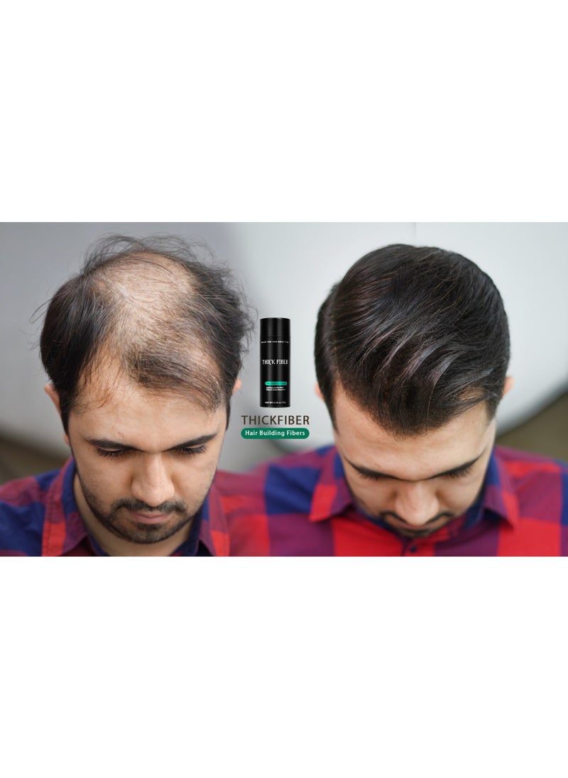 Thick Fiber - THICK FIBER Hair Building Fibers 25g Bottle Black Color - Image 1