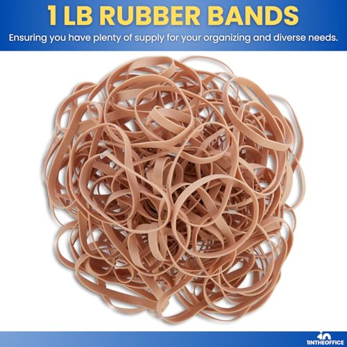 1InTheOffice Rubber Bands Size 64, Quality Multi-Purpose Rubber Bands, 1 lb (380 Bands Per Bag) - Image 3