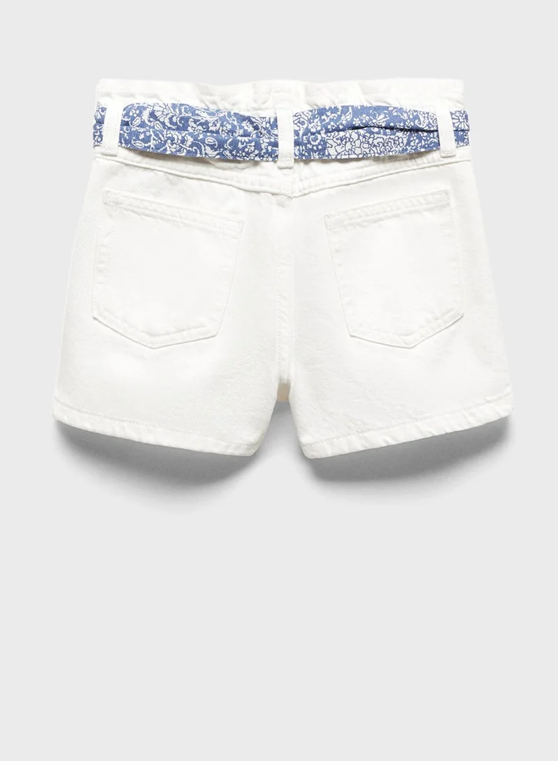 MANGO Kids Paperbag Shorts