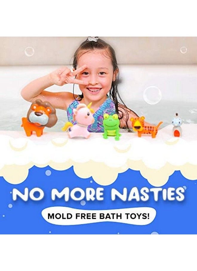 SplashEZ Mold Free Bath Toys For Babies And Toddlers, Animal No Hole Bath Toys, Non Squirting Bath Toys No Mold For Tub,Beach,Pool, Bpafree, Dishwashersafe, Infant Bath Toys No Holes 0 1 3 6 12 18 Months  - Image 3