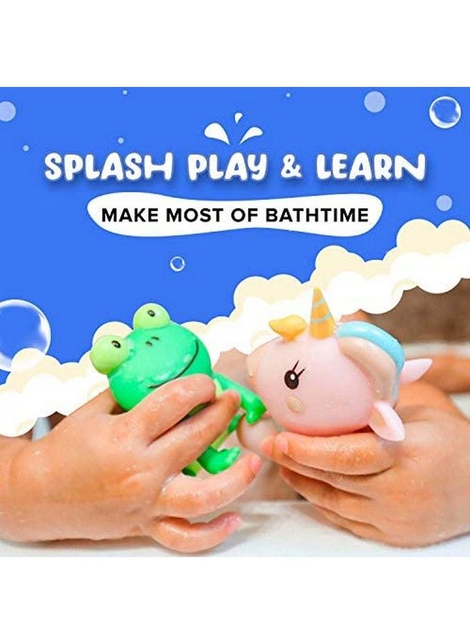 SplashEZ Mold Free Bath Toys For Babies And Toddlers, Animal No Hole Bath Toys, Non Squirting Bath Toys No Mold For Tub,Beach,Pool, Bpafree, Dishwashersafe, Infant Bath Toys No Holes 0 1 3 6 12 18 Months  - Image 5